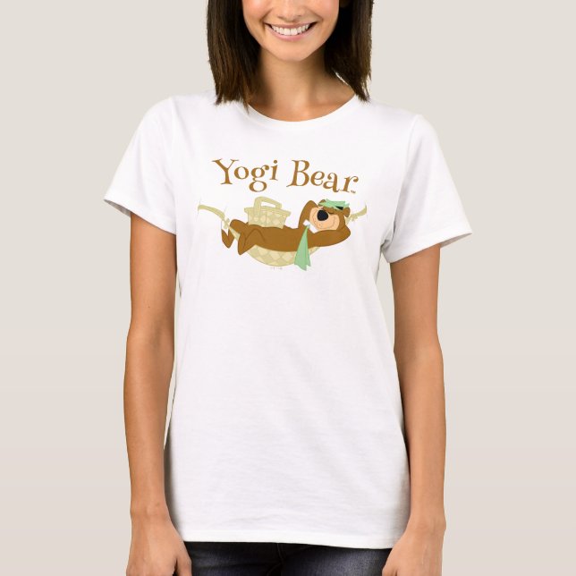Yogi Bear Picknick-hängmatts Nattid T Shirt (Framsida)