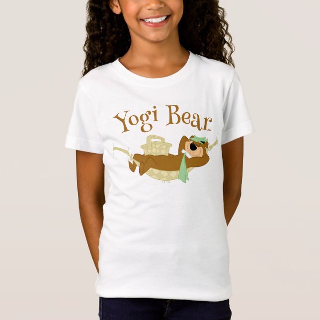 Yogi Bear Picnic Hammock Nap Time T Shirt (Framsida)