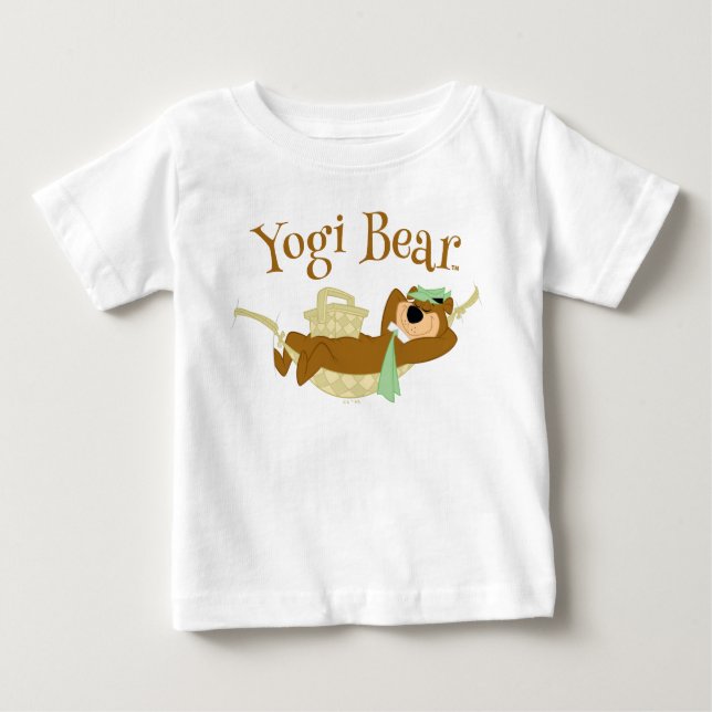 Yogi Bear Picnic Hammock Nap Time T Shirt (Framsida)