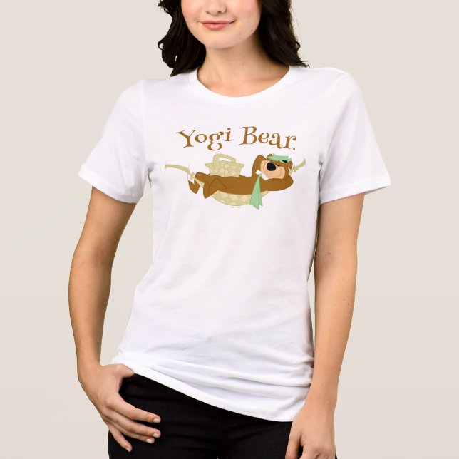 Yogi Bear Picnic Hammock Nap Time T Shirt (Framsida)