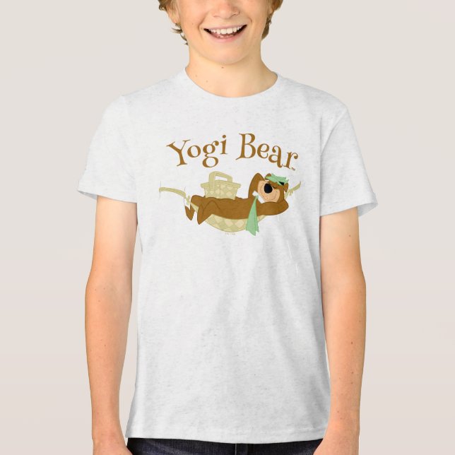 Yogi Bear Picnic Hammock Nap Time T Shirt (Framsida)