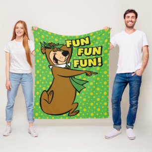 Yogi Bear Roligt Roligt Roligt Fleecefilt