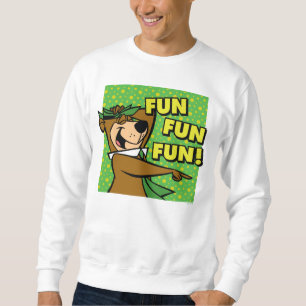 Yogi Bear Roligt Roligt Roligt Lång Ärmad Tröja