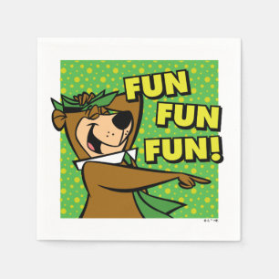 Yogi Bear Roligt Roligt Roligt Pappersservett