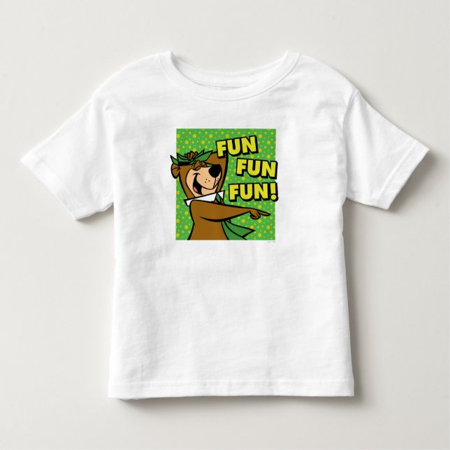 Yogi Bear Roligt Roligt Roligt T Shirt (Framsida)