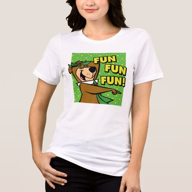 Yogi Bear Roligt Roligt Roligt T Shirt (Framsida)