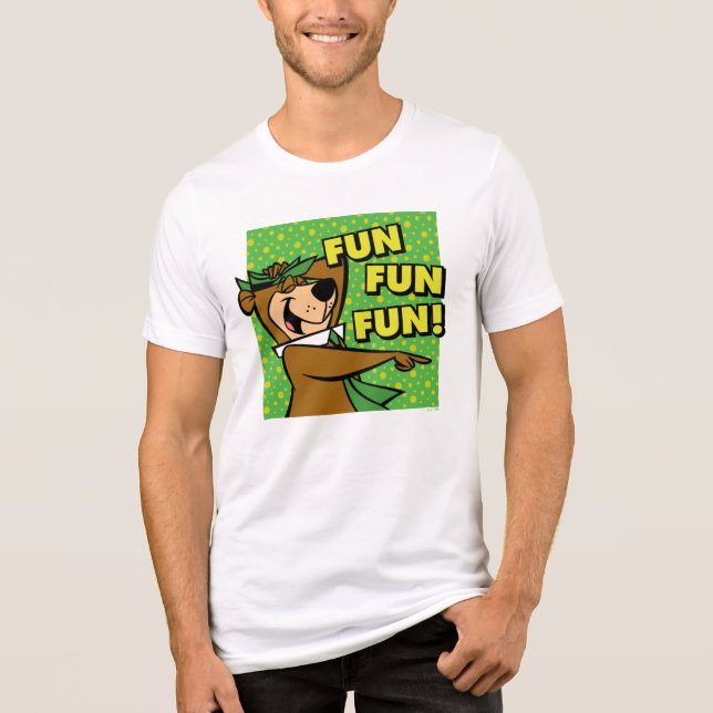 Yogi Bear Roligt Roligt Roligt T Shirt (Framsida)