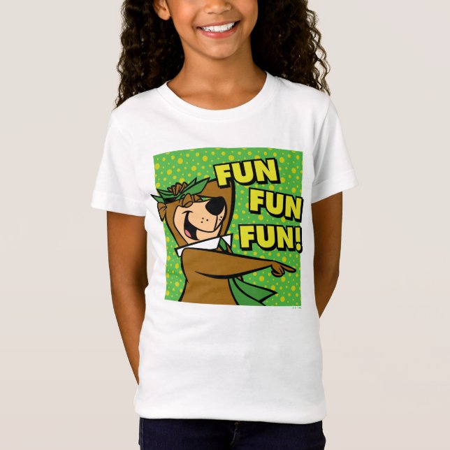 Yogi Bear Roligt Roligt Roligt T Shirt (Framsida)