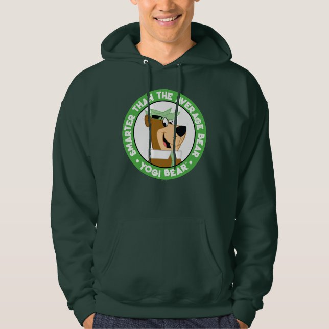 Yogi Bear Smiling Porträtt Hoodie (Framsida)