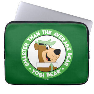Yogi Bear Smiling Porträtt Laptop Fodral