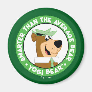 Yogi Bear Smiling Porträtt Magnet
