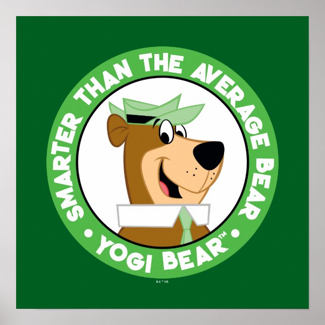 Yogi Bear Smiling Porträtt Poster (Framsidan)
