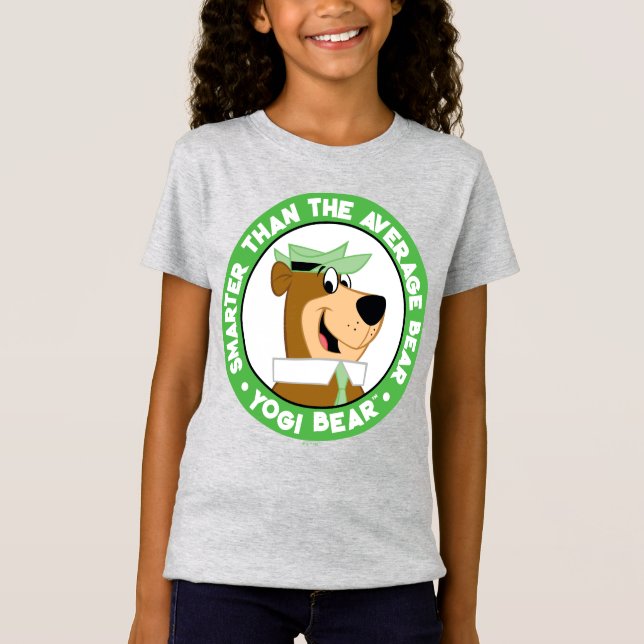 Yogi Bear Smiling Porträtt T Shirt (Framsida)