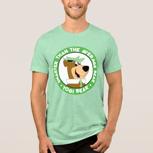 Yogi Bear Smiling Porträtt T Shirt (Framsida)