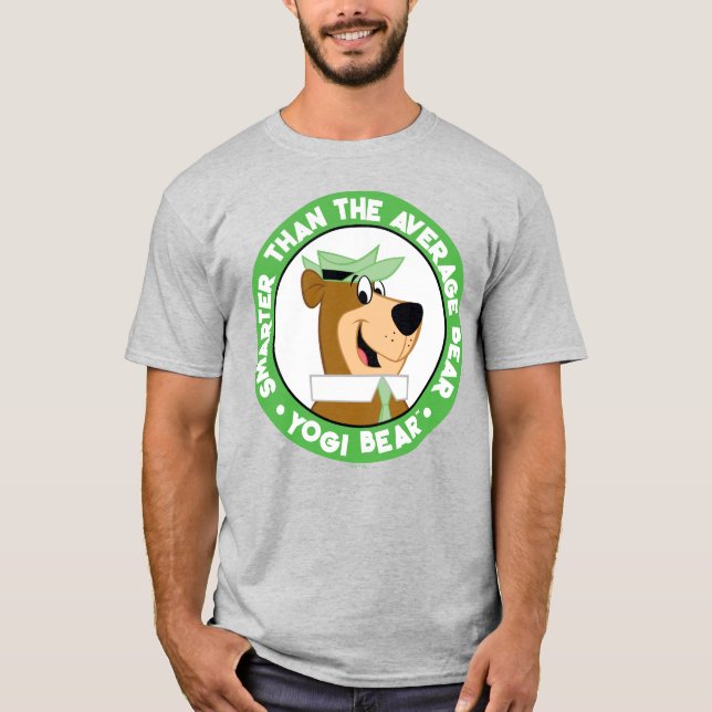 Yogi Bear Smiling Porträtt T Shirt (Framsida)