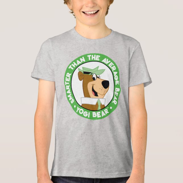 Yogi Bear Smiling Porträtt T Shirt (Framsida)