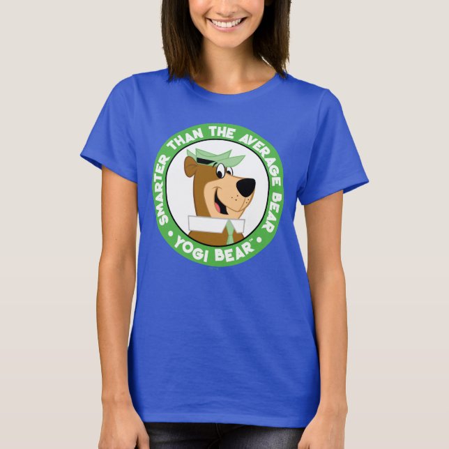 Yogi Bear Smiling Porträtt T Shirt (Framsida)