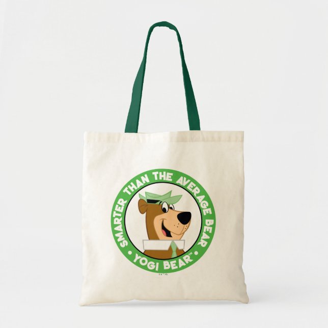 Yogi Bear Smiling Porträtt Tygkasse (Framsidan)