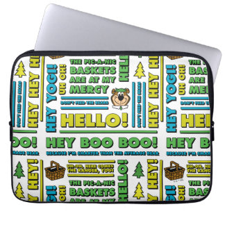 Yogi Bear's Picnic Quotes & Roligt Phrases Mönster Laptop Fodral