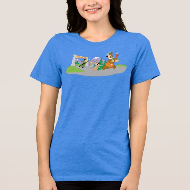 Yogi Bear's Underbar Picnic Basket Escape T Shirt (Framsida)