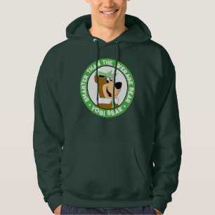 Yogi Björn Leende Porträtt Hoodie