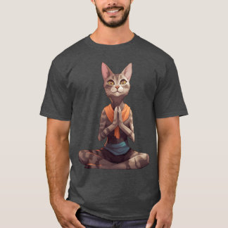 Yogi cat retro t shirt