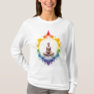 Yogi Elegance: Serene Women's Yoga Sweatshirt T Shirt