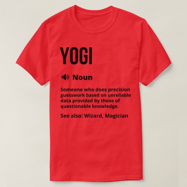 Yogi Funny Definition Namaste Funny Say T Shirt (Design framsida)