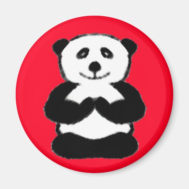 Yogi Panda - Panda Magnets Magnet (Framsidan)