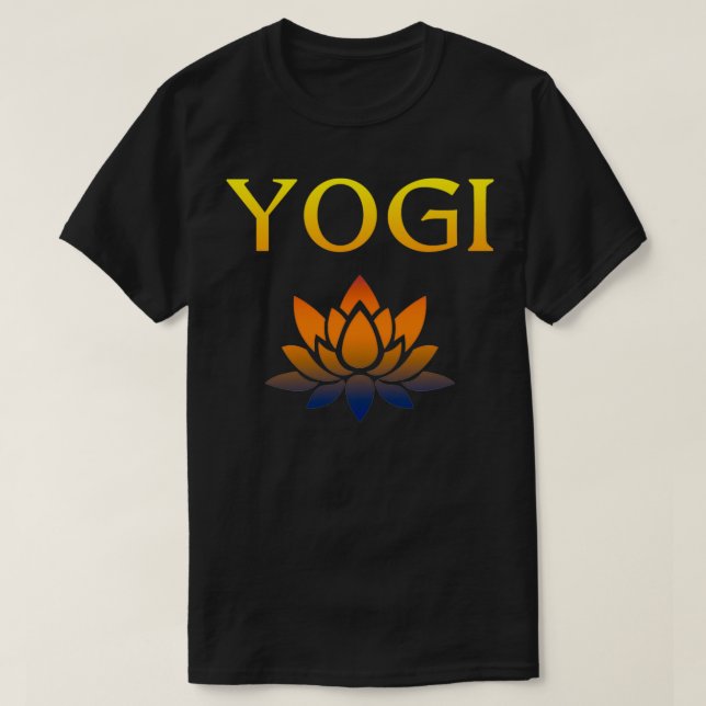 Yogi Practister of Yoga T Shirt (Design framsida)