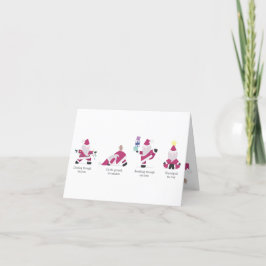 Yogi Santa Funny Yoga Pun-julkort Helgdag Helgkort