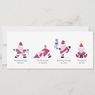 Yogi Santa Funny Yoga Pun-julkort Helgdag Julkort