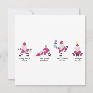 Yogi Santa Funny Yoga Pun-julkort Helgdag Julkort