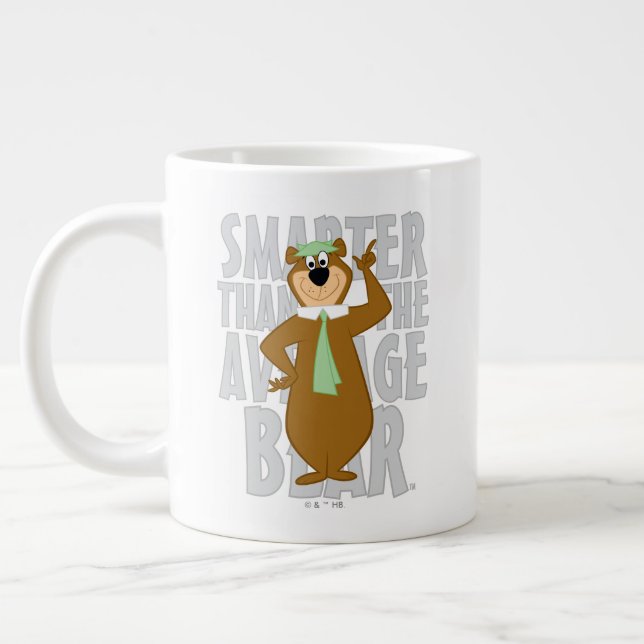 Yogi "smartare än genomsnittsbjörnen" jumbo mugg (Vänster)