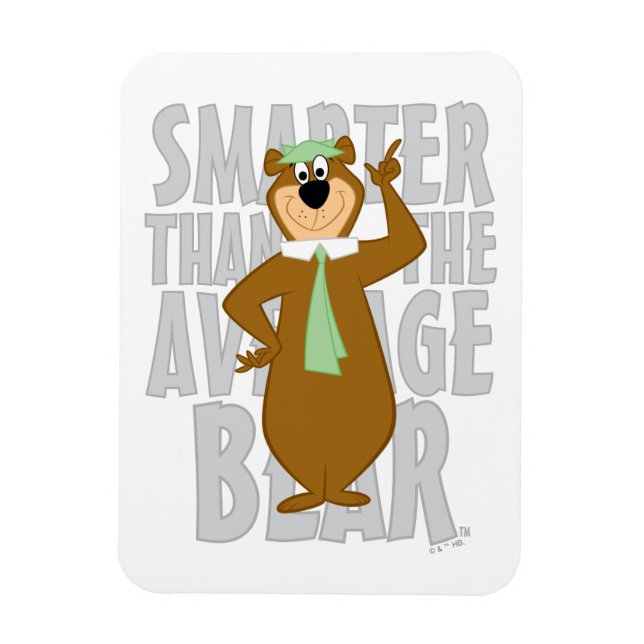Yogi "smartare än genomsnittsbjörnen" magnet (Vertikal)