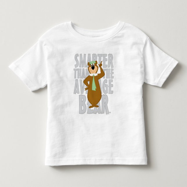 Yogi "smartare än genomsnittsbjörnen" t shirt (Framsida)