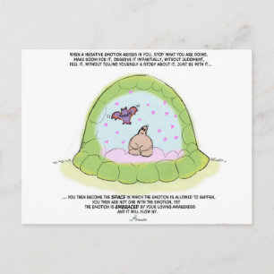 Yogi Turtle- "anammar ditt negativa känslor" Vykort