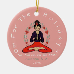 Yogi-vänner är det bästa ornamentet julgransprydnad keramik
