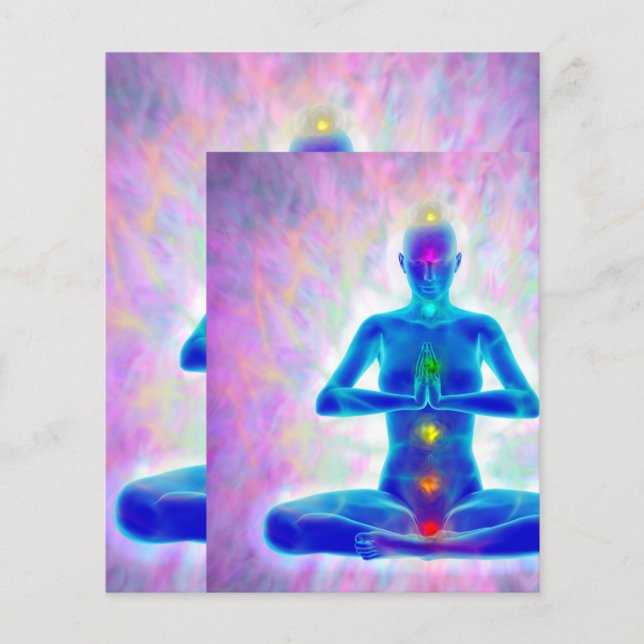 yogi,yoga,chakra-systemet, energi,chi,aura,sundi flygblad (Framsidan)