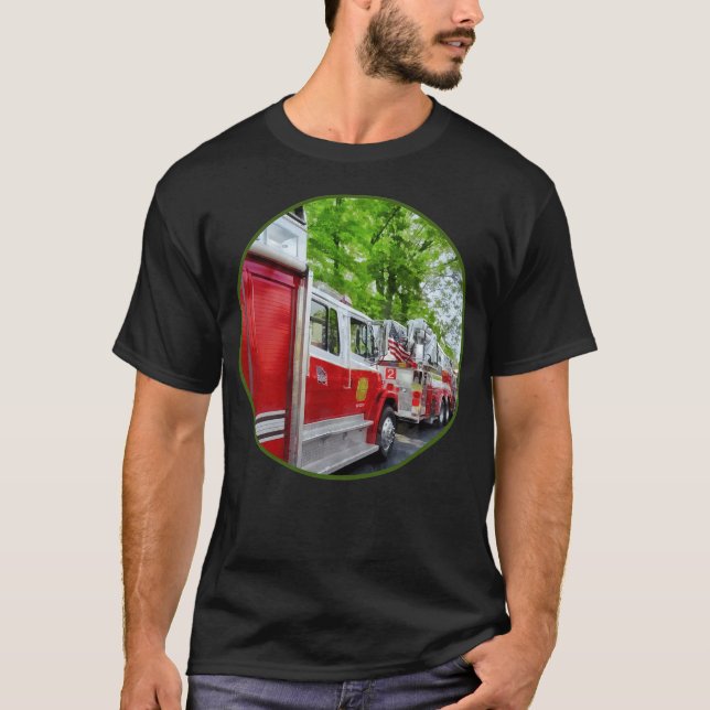 Yogskjorta för lång brandlinje t shirt (Framsida)