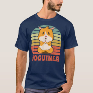 Yoguinea Cute Guinea Gris Rodent Pet Yoga Meditati T Shirt