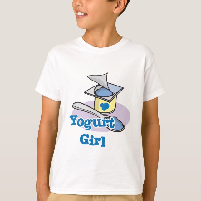 Yogurt Girl blueberry yogurt Tee Shirt (Framsida)
