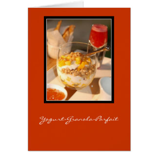 Yogurt-Granola-Parfait Hälsningskort