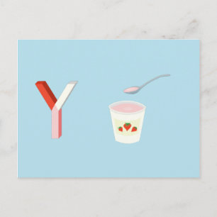 Yogurt-kort Vykort