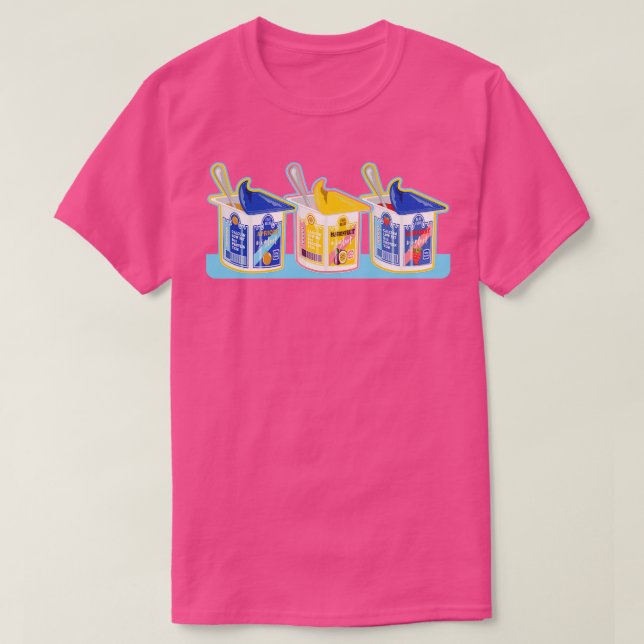 Yogurt Mönster T Shirt (Design framsida)