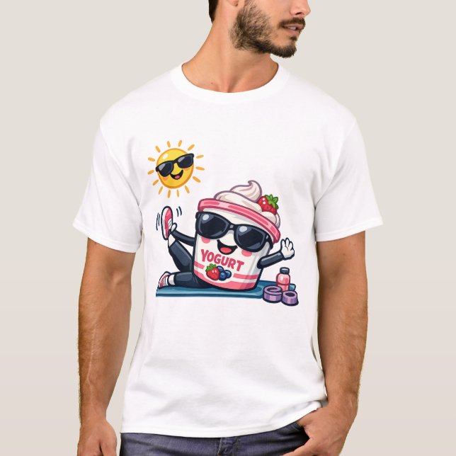 Yogurt Pilates T Shirt (Framsida)
