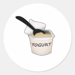 Yogurt Runt Klistermärke