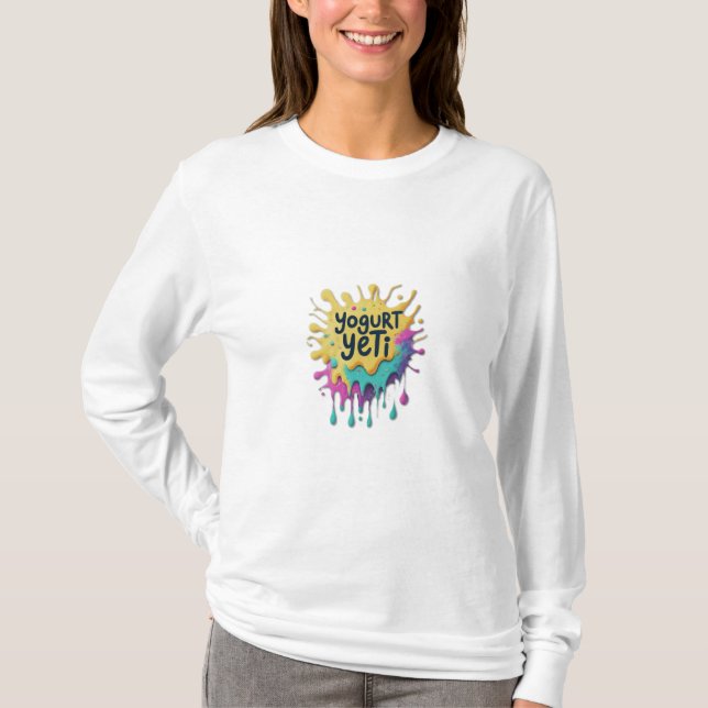Yogurt Yeti T Shirt (Framsida)