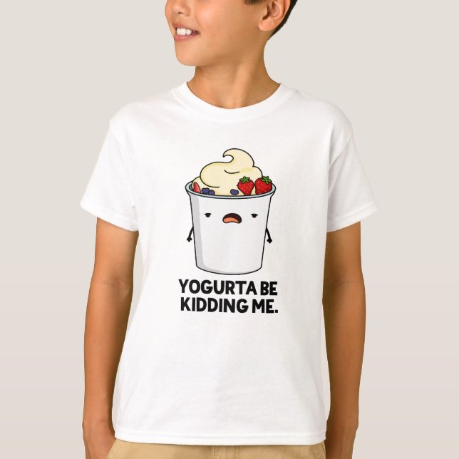 Yogurta ska hålla mig borta från Yogurt Pun T Shirt (Framsida)
