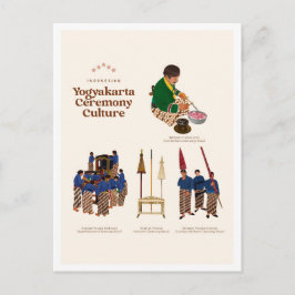 Yogyakarta Ceremony Culture Indonesia Travel Vykort